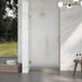 FortiFura Galeria Douchedeur - 80x200cm - Mat glas - Geborsteld messing (goud)