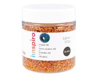 INNSPIRO Ronde glazen steen Aurora Boreale Metallic, 3,8 mm. 6/0, 120 g