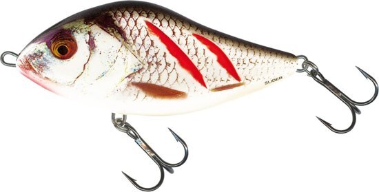 - Salmo Slider Sinking Jerkbait Wounded Grey Shiner 7cm