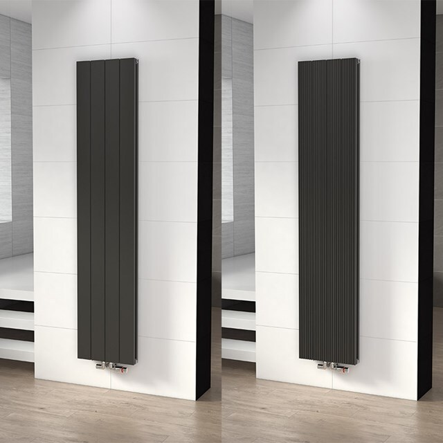 Maxaro Aluminium Designradiator Ceres Donkergrijs Metallic 1504 Watt 37,5x180cm Verticaal