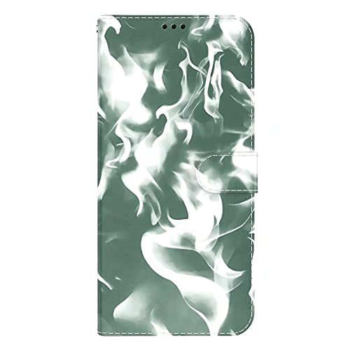 TUUNKMUY Telefoonhoes voor Samsung Galaxy F22 4G Portemonnee Boek Portemonnee Premium Lederen Flip Cover Met Kaarthouder Slots Stand Kickstand Shockproof Robuuste Volledige Bescherming Telefoonhoesjes voor Samsung F22 4G Donkergroen