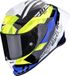Scorpion EXO-R1 Evo II Valere Zwart Blauw Neon Geel Integraalhelm Maat XL