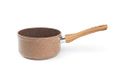 Excelsa Houten & Stenen Sauspan 1 Handvat 16 cm, Gesmeed Aluminium, Bruin