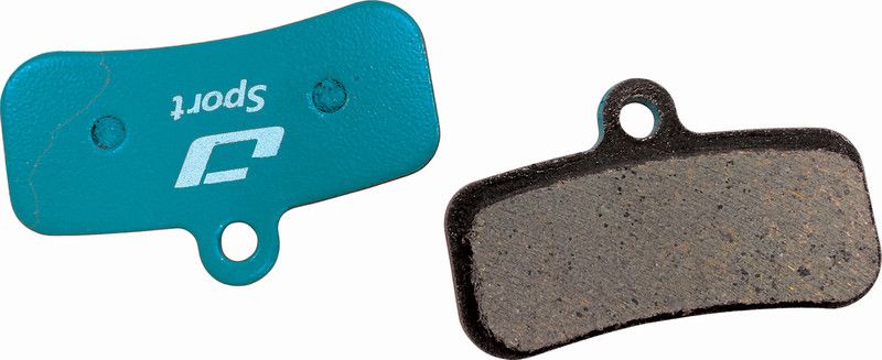 Jagwire Sport Organic Brake Linings for Shimano Saint/Deore XT/Zee - 1 Pair - Blue