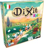 Asmodee Kids Dixit Kids, bordspel voor fantasie en fantasie voor kinderen en het hele gezin, geïllustreerde speelkaarten, 3-6 spelers, 6+ jaar, 25 min, Italiaanse editie