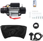 vidaXL Elektrische lier PVC Zwart