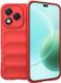 Techsuit Hoesje geschikt voor HONOR 400 Lite - Magic Shield Silicone Back Cover - Rood