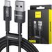 Spacecase câble USB-C 2M 2.4A Noir