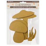 Stamperia - Crafty Shapes for Scrapbooks, Albums, Cards, Bullet Journals and More, Decorate with Papers and Paint, Perfect for Hobbies, Crafts, and Gifting (Hidden Grove, Mushrooms)