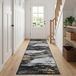 vidaXL Runner Tapijt LESAKA Zwart Goud 100 x 400 cm Diamantvelvet