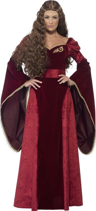 Generik Middeleeuwse koninginnen outfit voor vrouwen - Verkleedkleding - Medium