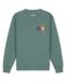 Watapparel Sweatshirt ' Funny Cat ' groen