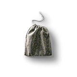Bonamaison Sacs en coton imprimé avec cordon de serrage, sac à provisions, réutilisable, écologique, pliable, taille : 30x40 cm, multicolore