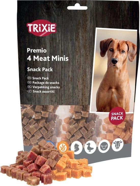 Trixie Premio 4 Meat Mini Hondensnacks Kip Eend Rund 4 x 100 gr