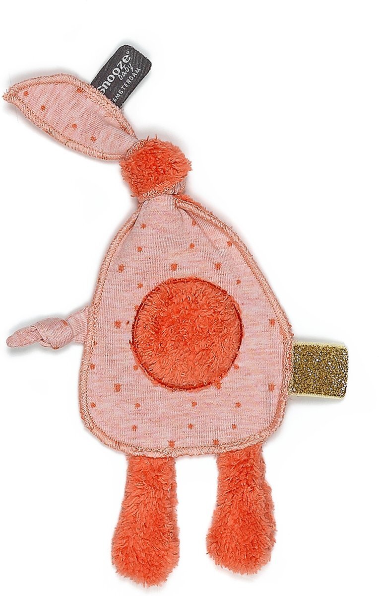 Snoozebaby speenknuffel Belly bo 15 cm Sunset Coral