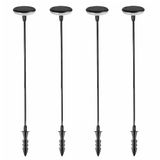 4 Lumisky 4 stuks zonnebakens om te planten, warmwit, 4 x LUCENTY H76 cm