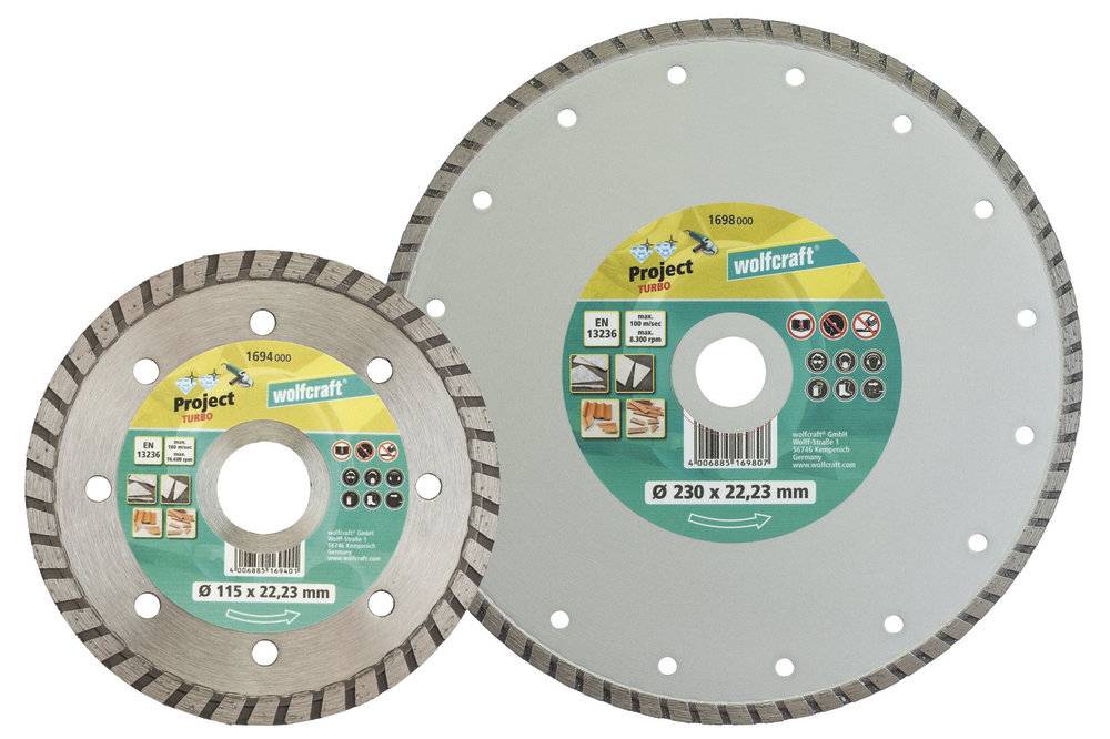 Wolfcraft 1 diamond cutting disc Pro Turbo