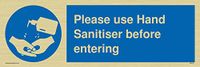 Gebruik Hand Sanitiser voordat u