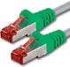 1x 10m Cat6 Cat.6 Ethernet-kabel Cat 6 netwerkkabel patchkabel RJ45 SFTP - grijze crossover