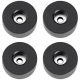 Adam Hall Hardware 4907 M4 AH - set van 4 rubberen voetjes 38 x 15 mm zwart in zak