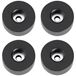 Adam Hall Hardware 4907 M4 AH - set van 4 rubberen voetjes 38 x 15 mm zwart in zak
