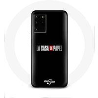 Maniacase Etui voor Samsung Galaxy S11 Plus La casa de papel logo zwarte achtergrond