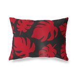 BonaMaison Rood-Zwart Decoratieve Kussensloop, Kussenhoezen Bank, Decoratieve Kussenhoesjes, Kussensloop; Sofa, Slaapkamer, Kantoor, Auto 35x50 Cm - Ontworpen en vervaardigd in Turkije