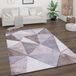 Paco Home Vloerkleed Woonkamer Laagpolig Vintage Abstract Modern Geometrisch Ruitpatroon 120x160 cm