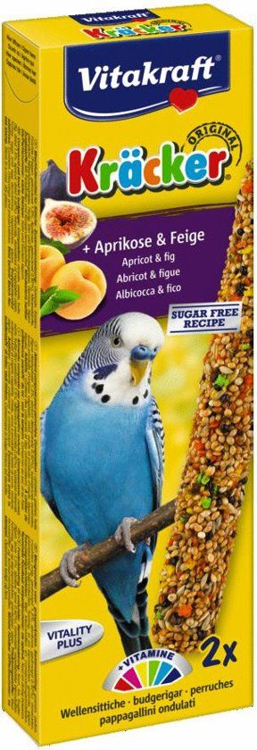 VITAKRAFT Parkietkracker - 2 in 1 fruit - Vogelvoer - Vogelsnack
