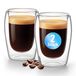 BigDean, 2 stuks tasses à expresso à double paroi, 80 ml, en niveau horeca