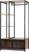 Armoire ouverte en bois - portemanteau & armoire à casiers - beaucoup d'espace de rangement - bois clair - 90 x 40 x 167 cm