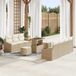 Maison Exclusive - Ensemble de jardin 10 pièces, polyrotin beige