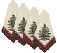 Spode - Servies Set - Kerstboom Tartan Collectie - Rood - Set van 4