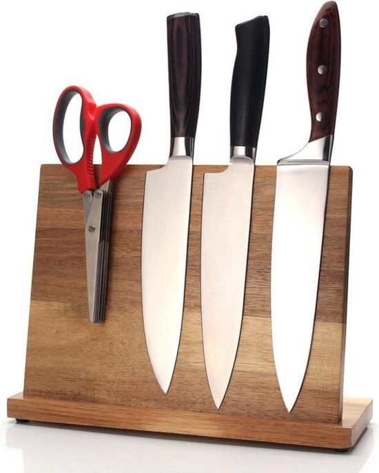 Krumble Magnetisch messenblok - acacia hout - Bruin