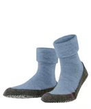 FALKE Cosyshoe Noppen op de zool wol huissokken heren blauw - maat 41-42