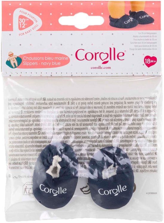 Corolle Babypop Slippers Marineblauw
