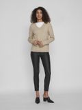 VILA VIRIL V-NECK L/S KNIT TOP - NOOS Dames Trui - Maat M