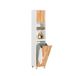 SoBuy Badkamer Kolomkast BZR74-W