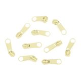 cyclingcolors 10 x vervangende ritssluiting-reparatieset voor ritssluiting hoofd nr. 5 schuivers voor kleding, tassen, jassen, tassen, koffers, jeans, lichtgeel