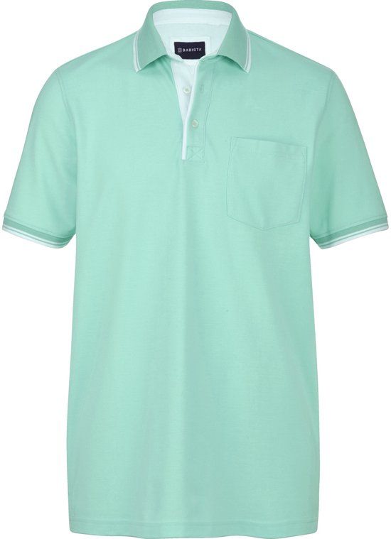 Babista heren Poloshirt - Groen - Katoen - Regular Fit - Plus Size