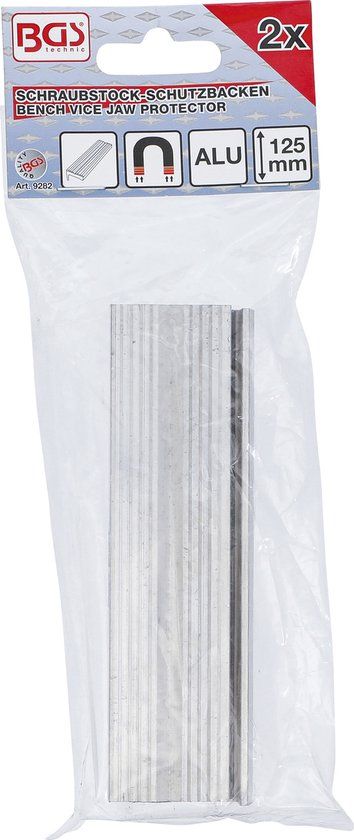 BGS 9282 Bankschroef beschermbek aluminium breedte 125 mm 2 delig