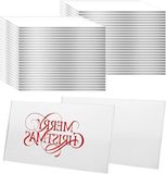 Sans marque 50 cartes de place en acrylique transparent pour mariage et dîner