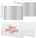 Sans marque 50 cartes de place en acrylique transparent pour mariage et dîner