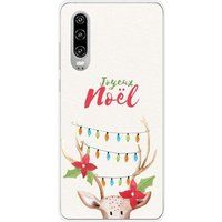 Huawei P30 Beschermende siliconen case lichtgevend rendier