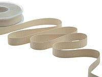 Furlanis - Decoratieve grote grain, Caneté-band, Italiaanse stof - beige, 15 mm x 20 m