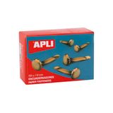 Apli 12283 – doos met 100 Parisiennes connectoren, verguld, 12 mm