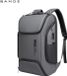Bange Sac à dos pour ordinateur portable 15,6 pouces - Sac à dos d'affaires professionnel avec port de chargement USB - Sac à dos résistant à l'eau avec compartiment pour ordinateur portable, compartiment antivol et organisateur - Gris