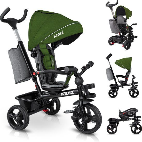 KIDIZ® 5-in-1 Kinderdriewieler - Khaki