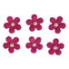 Rayher Decoratieve stickers: Papieren bloemen met halve parel, m. kleefpunt