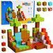 Lean toys Blocs de construction magnétiques Pixel World Kubussen colorés 146 pc.